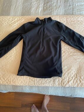 REI Black Half-Zip Fleece Pullover, Women’s Size Medium